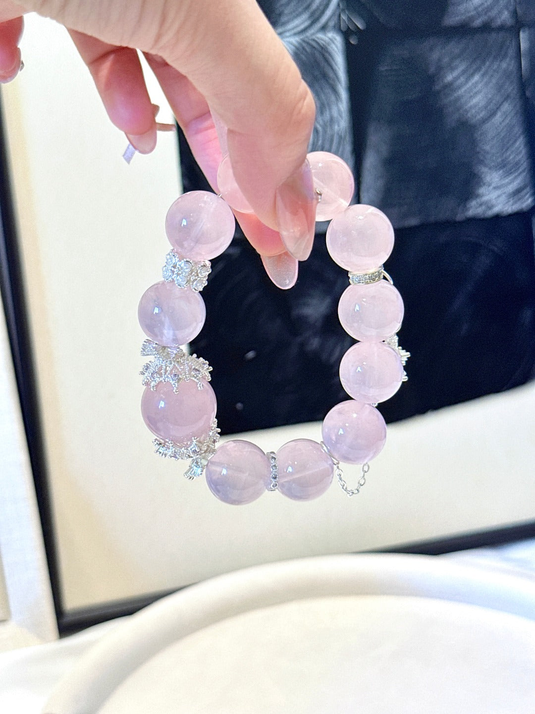 ▫️▪️ Pink crystal bracelet